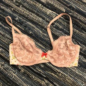 Victoria’s Secret Floral and Pink Lace Bralette